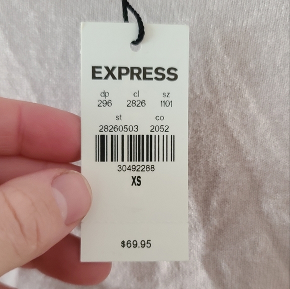 Express cropped fitted hoodie NWT - Picture 6 of 6
